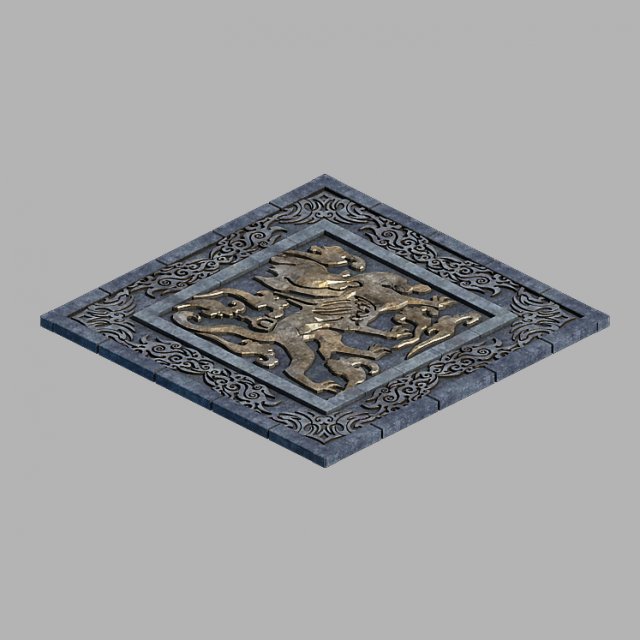 shabak-kirin flooring 3Dモデル .c4d .max .obj .3ds .fbx .stl .blend 