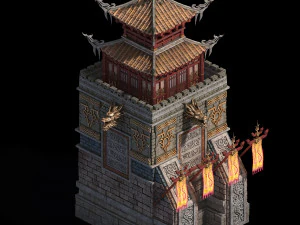 shabak-right tower 01 3D Model