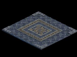 shabak-square ground carving 3D-Modell