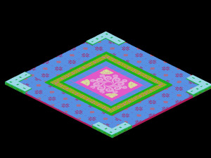 shabak-square ground carving 3D-Modell