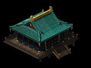 shaolin temple-partial hall 12 3D Model