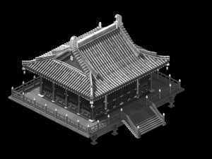 shaolin temple-partial hall 12 3D Model