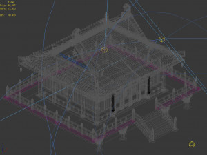 shaolin temple-partial hall 12 3D Model