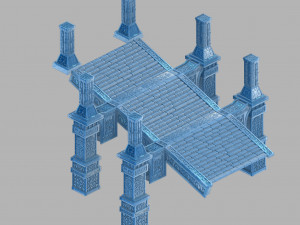dragon fortress-ice stairs 3D मॉडल