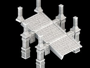 dragon fortress-ice stairs Modello 3D