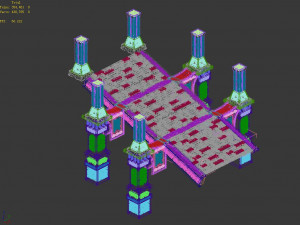 dragon fortress-ice stairs Modello 3D