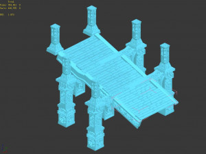 dragon fortress-ice stairs Modello 3D