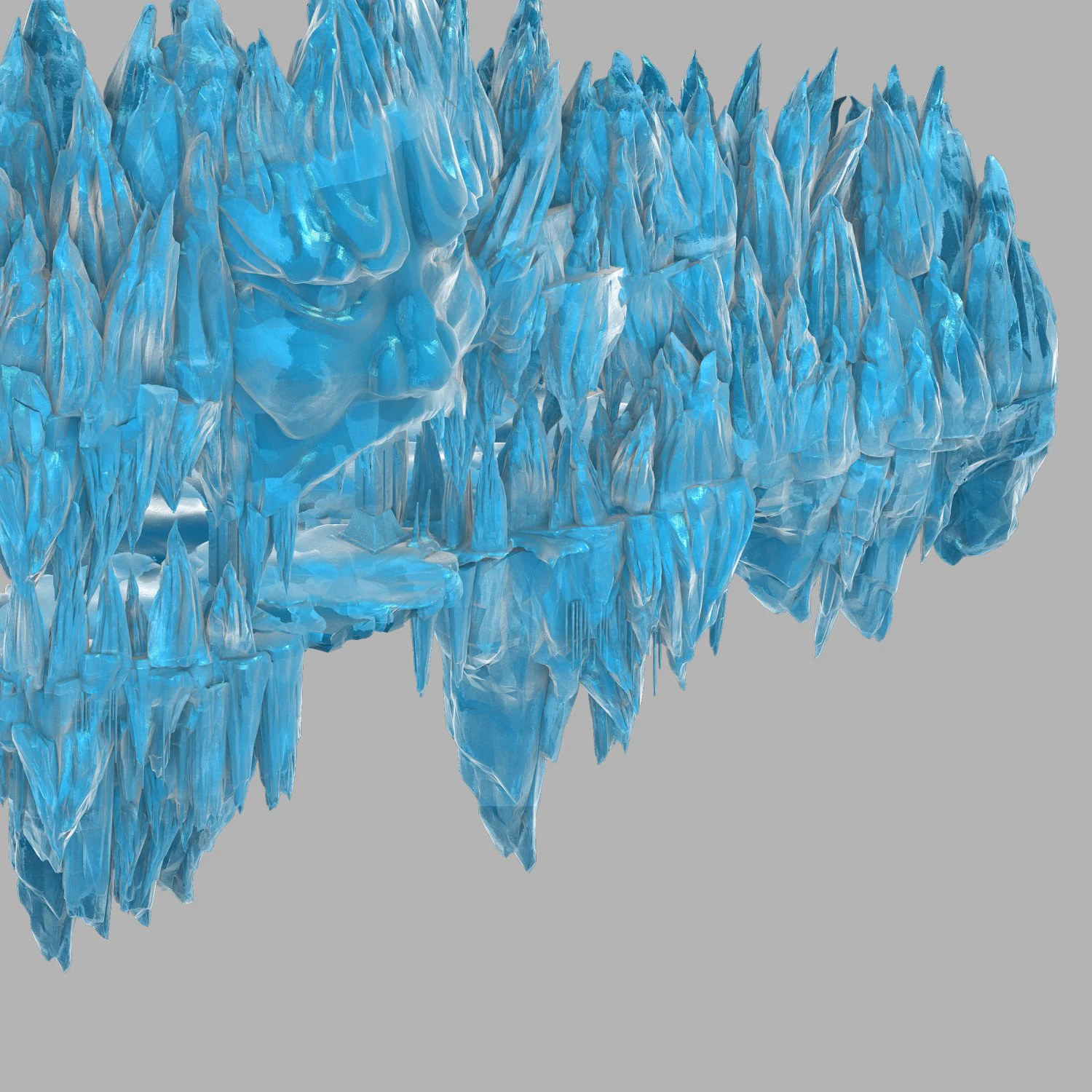 dragon fortress-ice gate 3D Model .c4d .max .obj .3ds .fbx .stl .blend 