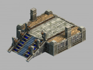dragon fortress-altar platform 01 Model 3D