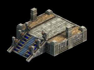 dragon fortress-altar platform 01 Model 3D