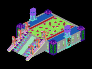 dragon fortress-altar platform 01 3D Model