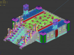 dragon fortress-altar platform 01 Model 3D