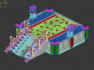 dragon fortress-altar platform 01 3D Model