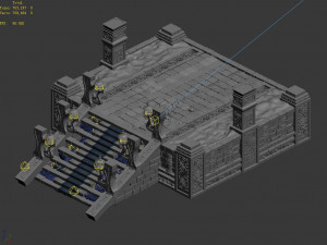 dragon fortress-altar platform 01 Model 3D