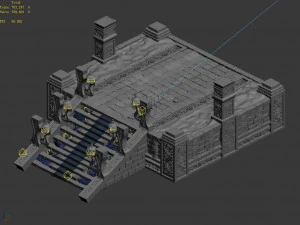 dragon fortress-altar platform 01 3D Model