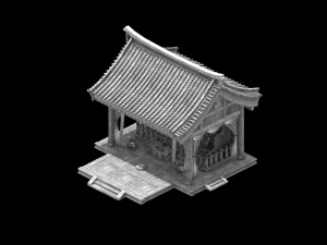 mysterious religion-shrine 12 3D Модель