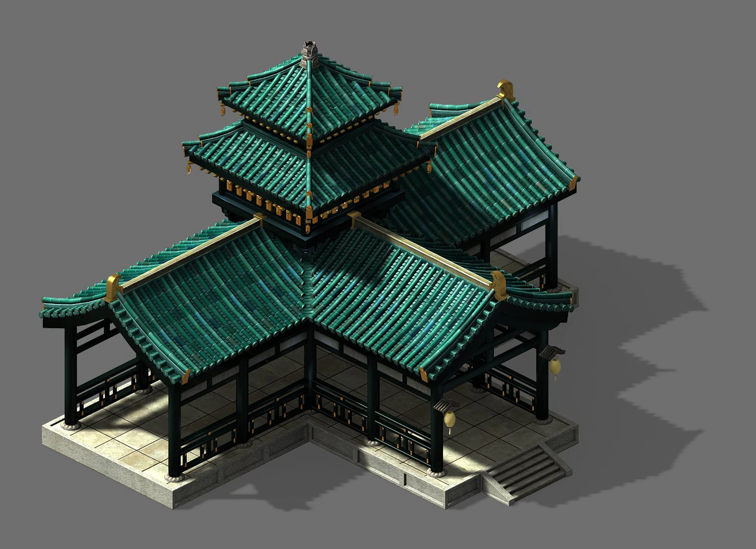 cross-cloister 12 3D Model .c4d .max .obj .3ds .fbx .stl .blend 