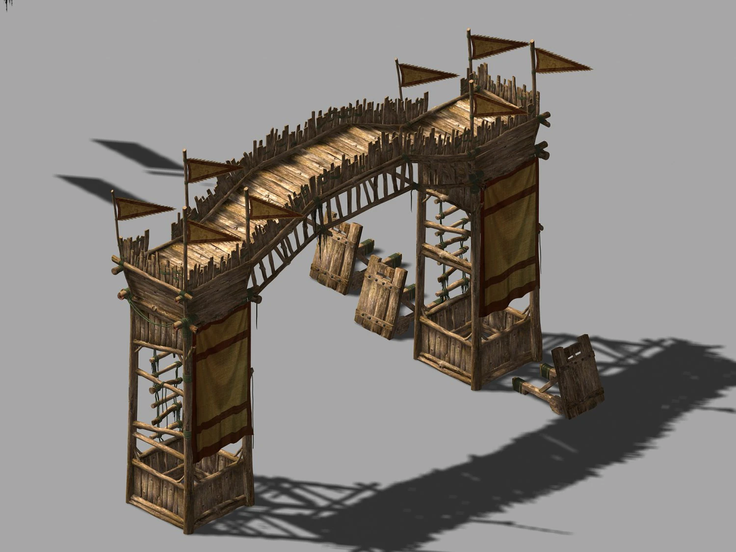 ancestor mountain-tianmen-intermediate gate 12 3D Model .c4d .max .obj .3ds .fbx .stl .blend 