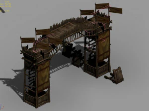 ancestor mountain-tianmen-intermediate gate 12 3D Model