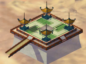 kuil istana-tiangong trotoar 01 Model 3D