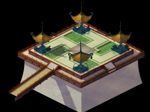 temple palace-tiangong pavement 01 3D 模型