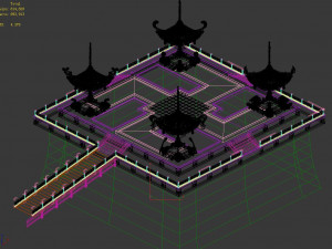 temple palace-tiangong pavement 01 3D 模型