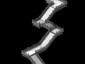 temple palace-tiangong pavement 03 3D Model