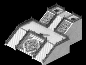 temple palace-tiangong pavement 04 3Dモデル