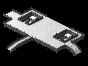 temple palace-tiangong pavement 05 3D Model