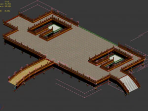 temple palace-tiangong pavement 05 3D Model