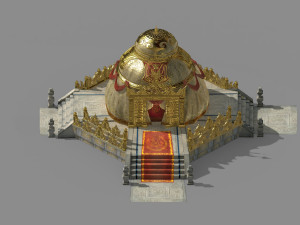 temple palace-tiangong tent 01 3D मॉडल