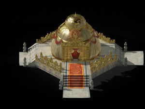 temple palace-tiangong tent 01 Modello 3D