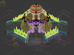 temple palace-tiangong tent 01 Modello 3D