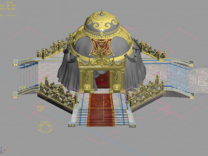 temple palace-tiangong tent 01 Modello 3D