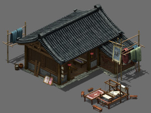 song dynasty-architecture-textile house 3D Model