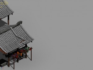 song dynasty-silk workshop 04 Modèle 3D