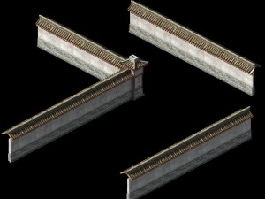 song dynasty-silk workshop-enclosure wall Modelo 3D
