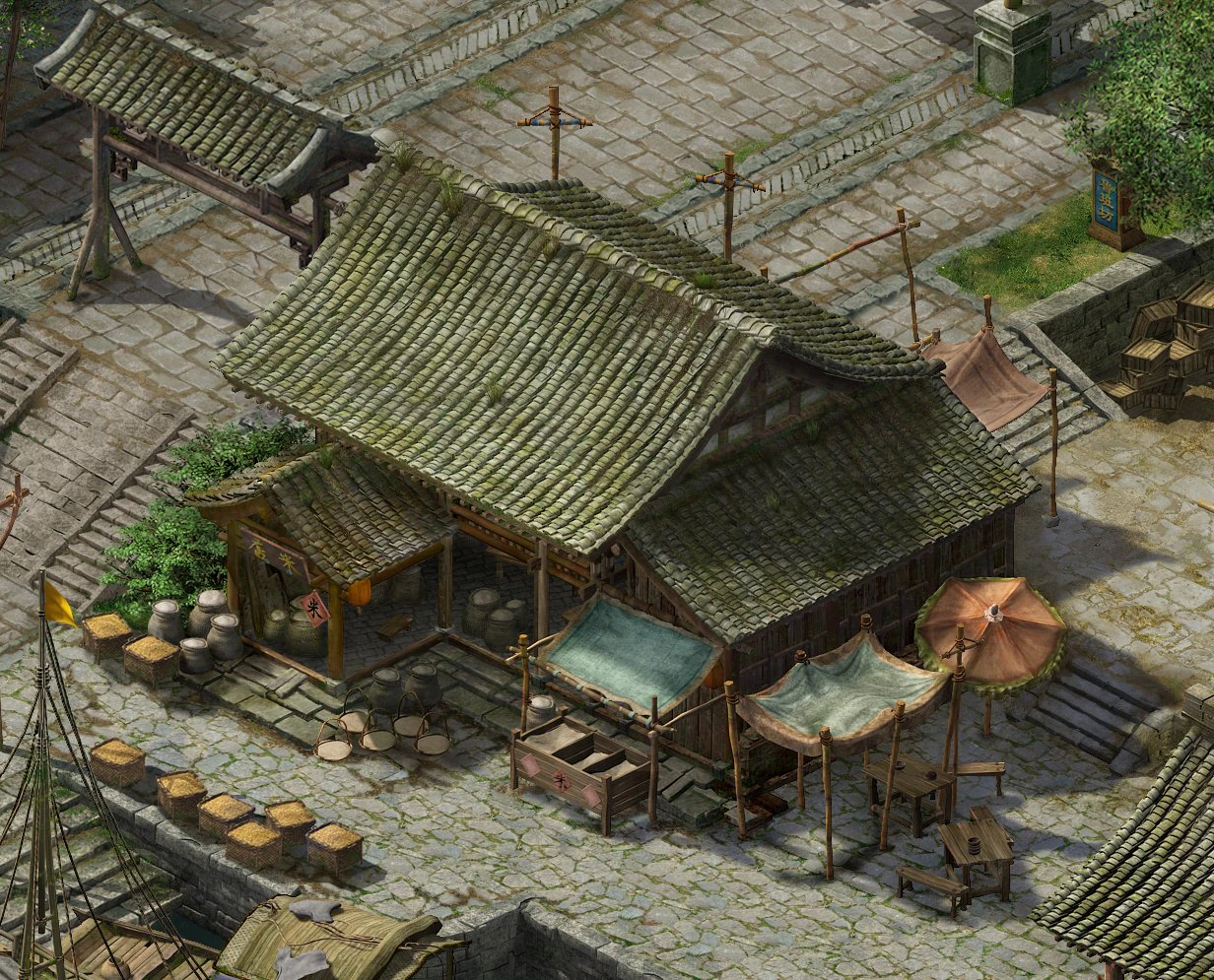 song dynasty-small town-midian 12 3D Model .c4d .max .obj .3ds .fbx .stl .blend 