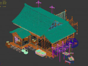 song dynasty-small town-midian 12 3D Model