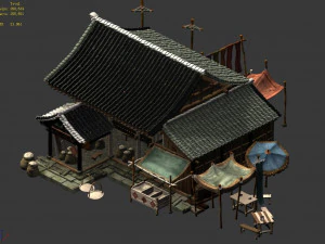 song dynasty-small town-midian 12 3D Model