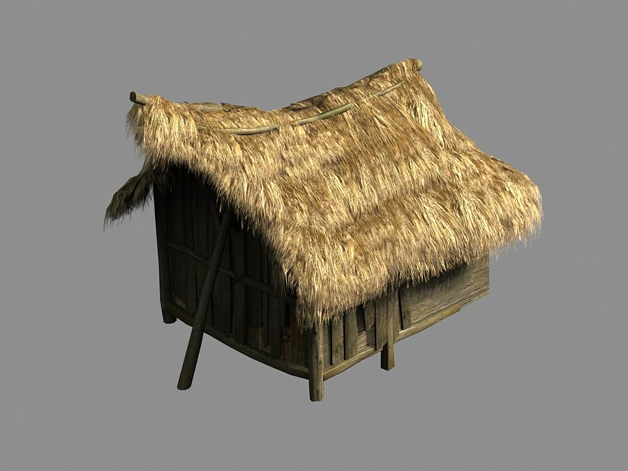 song dynasty-small town-folk house 02 3D Model .c4d .max .obj .3ds .fbx .stl .blend 