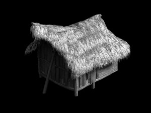 song dynasty-small town-folk house 02 3D मॉडल