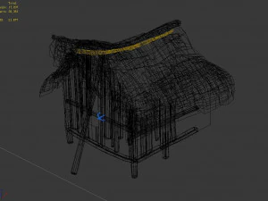 song dynasty-small town-folk house 02 3D Model