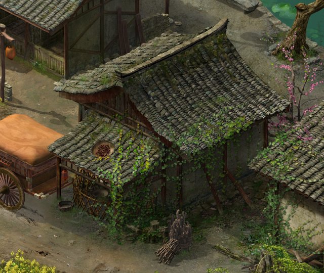 song dynasty-small town-folk house 05 Modello 3D .c4d .max .obj .3ds .fbx .stl .blend 