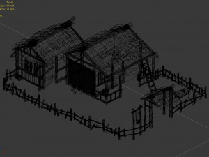 song dynasty-small town-folk house 06 3D Model