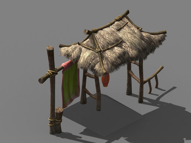song dynasty-small town-folk house 07 Modelo 3D .c4d .max .obj .3ds .fbx .stl .blend 