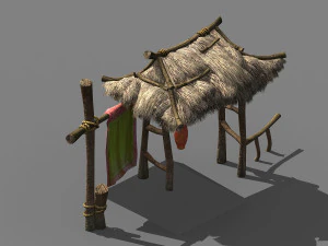 सांग राजवंश-छोटा शहर-लोक घर 07 3D मॉडल