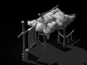 song dynasty-small town-folk house 07 Modelo 3D