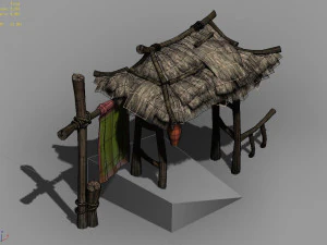 song dynasty-small town-folk house 07 3D Model