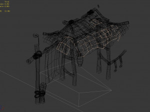 song dynasty-small town-folk house 07 Modelo 3D